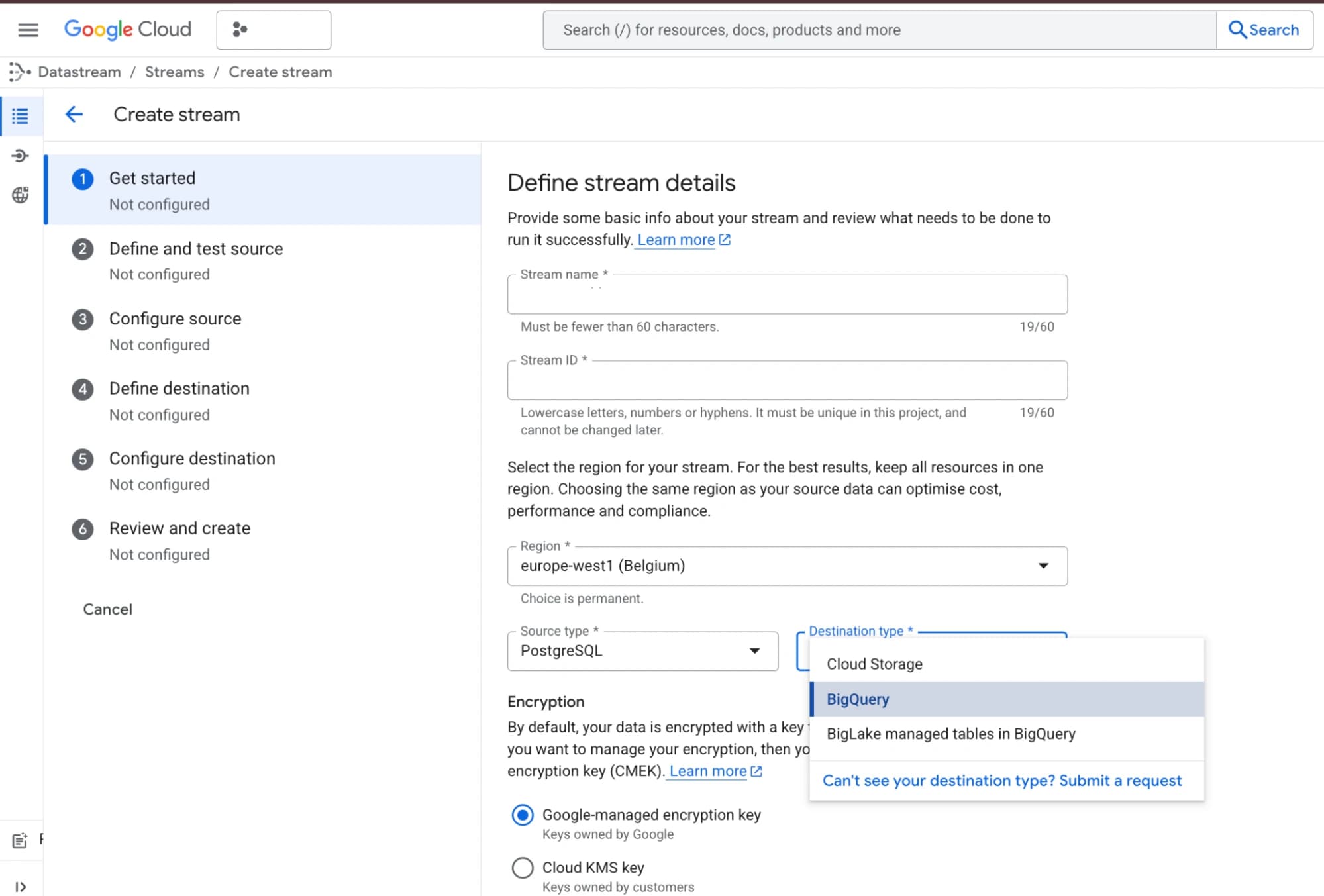 11.15 Source and Destination setup