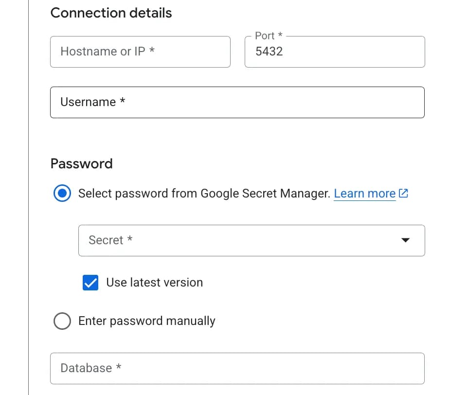 11.22 Connextion details
