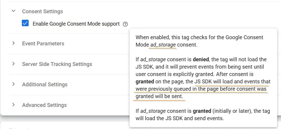 12.19 Enable Google consent mode