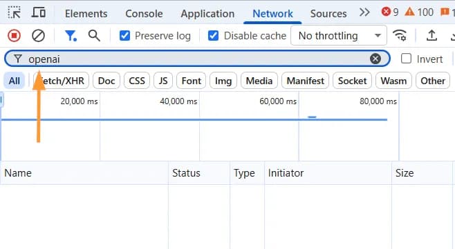 12.25 Filter network tracking requests