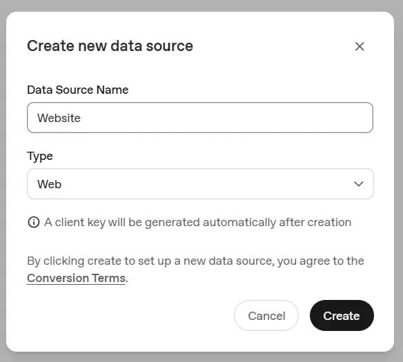 12.3 Create new data source