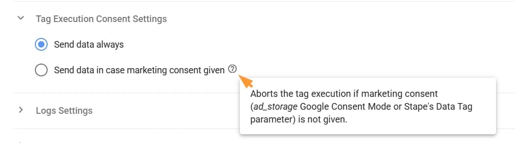12.43 Tag execution consent options
