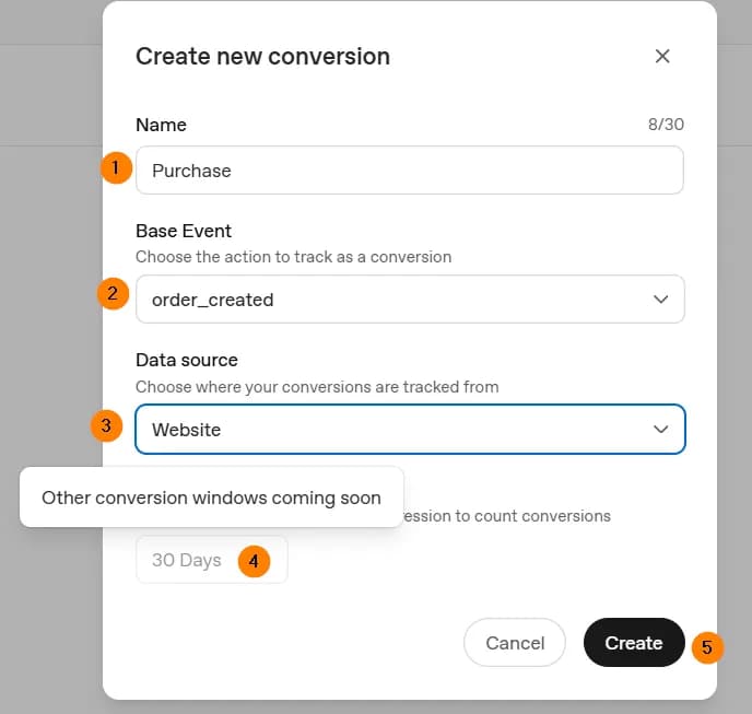 12.6 Create new conversion setup