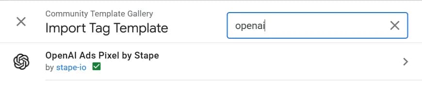 12.9 Import OpenAI tag template
