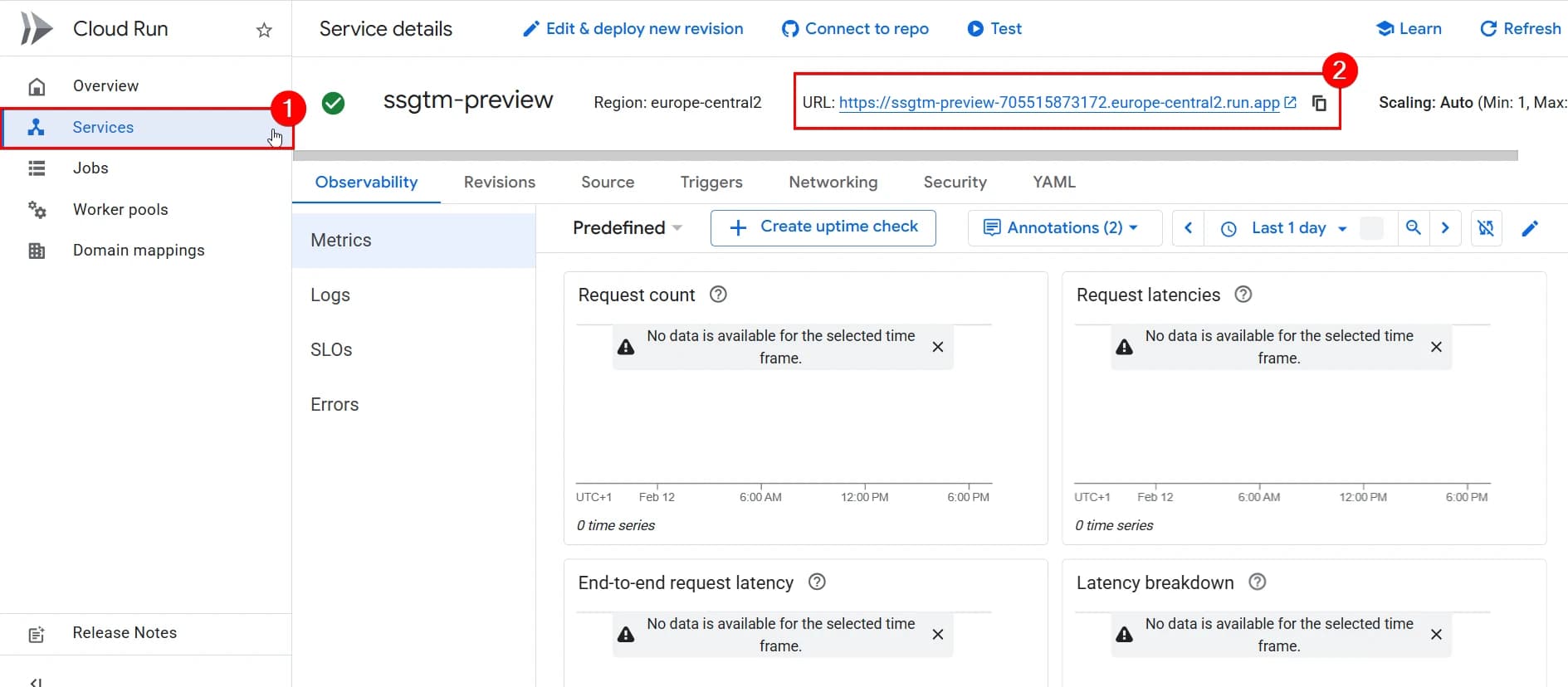 9.11 Preview service url