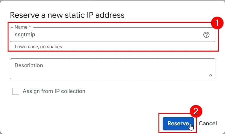 9.22 Reserve a new static IP