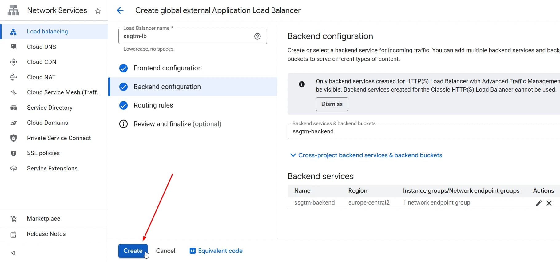 9.30 Finish load balancer set up