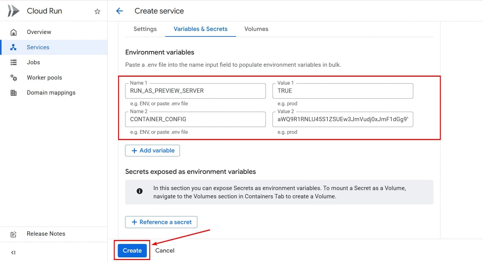 9.9 Environment variables