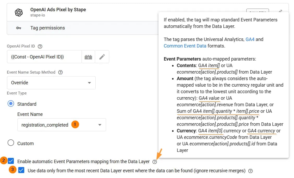 12.16 Automatic parameters mapping configuration