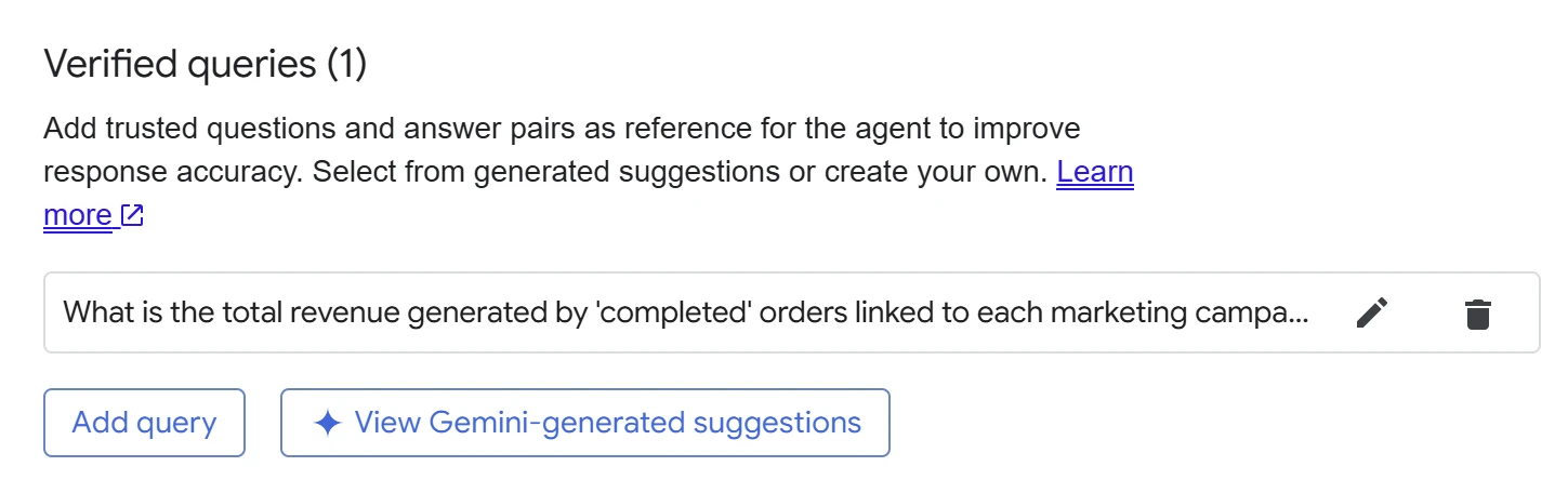 13.10 Verified queries