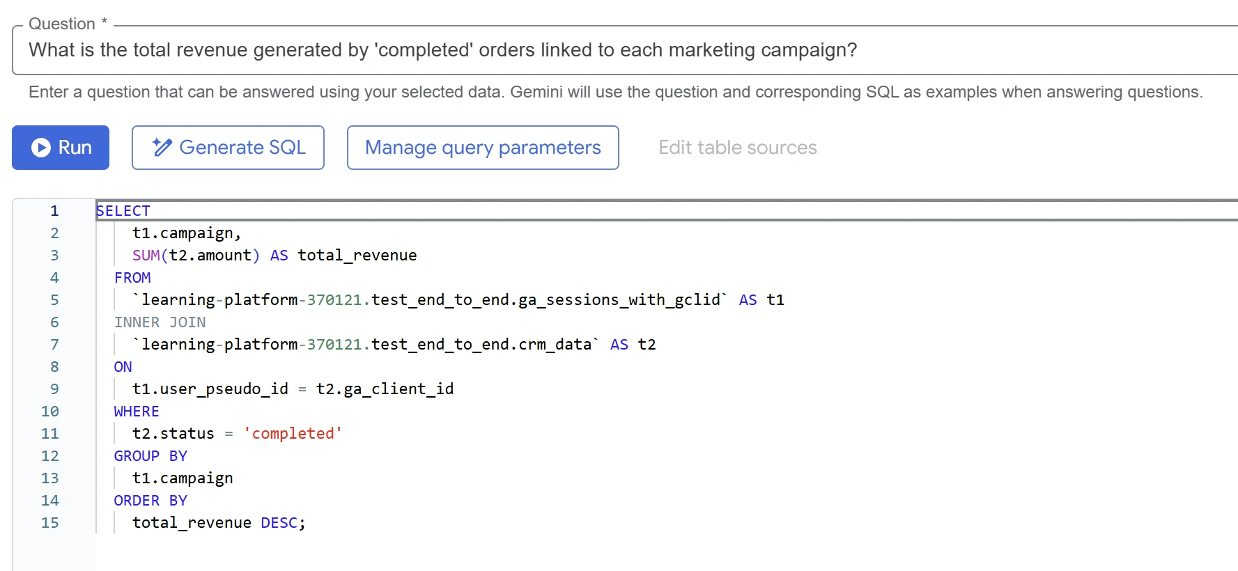 13.11 Verified query in custom agent
