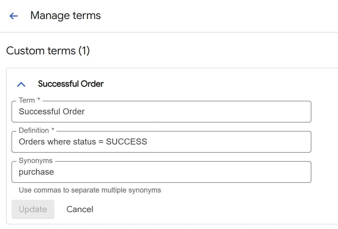 13.13 Manage terms