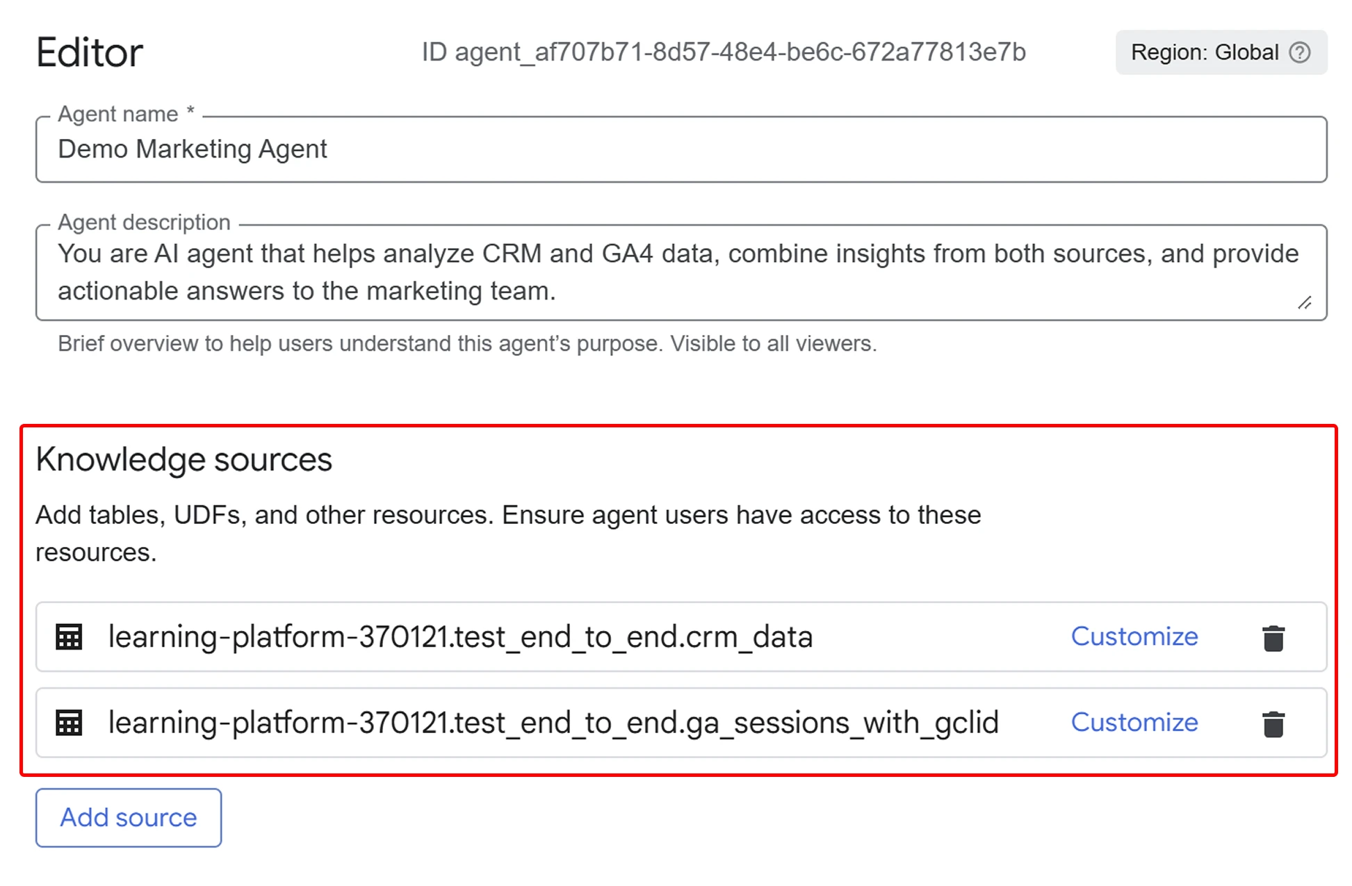 13.6 Add knowledge sources